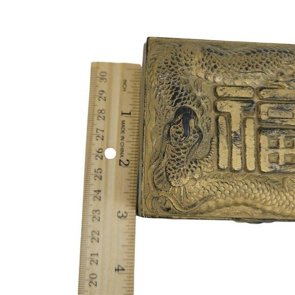 Vintage Japanese Metal Dragon Cigarette Box - Picture 10 of 11